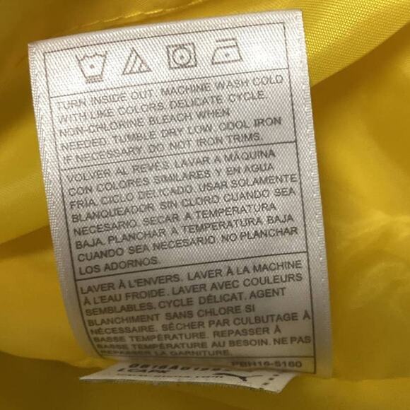 Puma Baby Boys 12 Month Bright Yellow Sleeveless Full Zip Puffer Jacket Vest - Picture 5 of 5